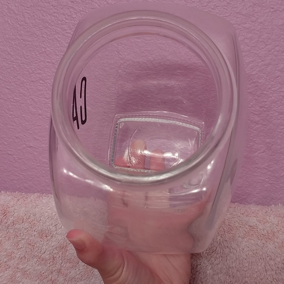 "Candy" Clear Glass Penny Jar with Metal Lid - Picture 2 of 7